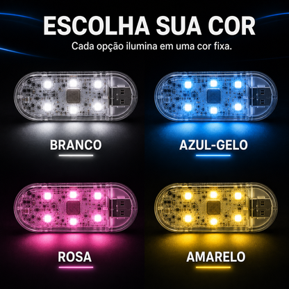 Rechargeable LED Touch Light for Car Interior